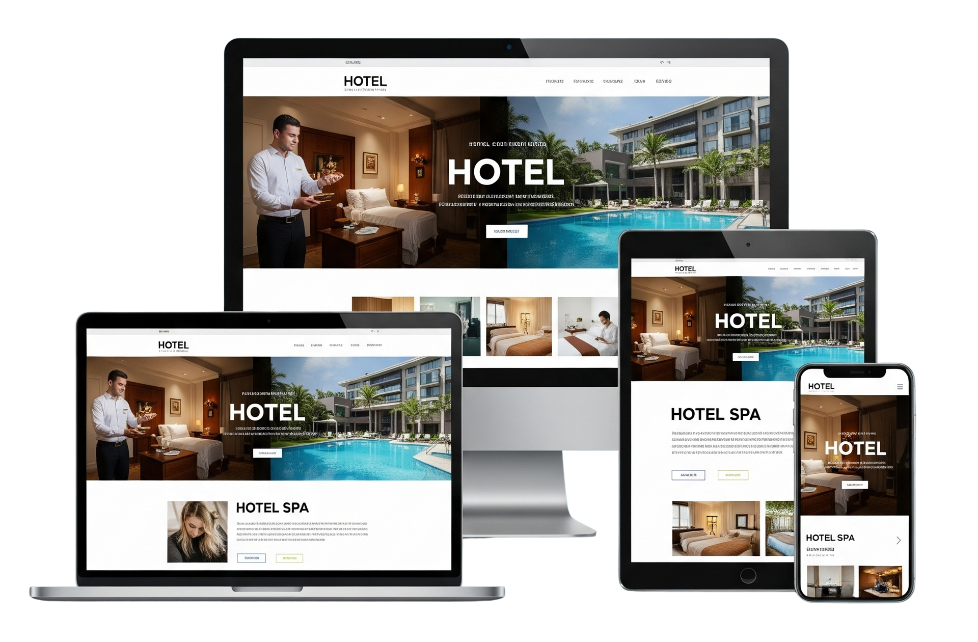 Hotel Web Design Transparent