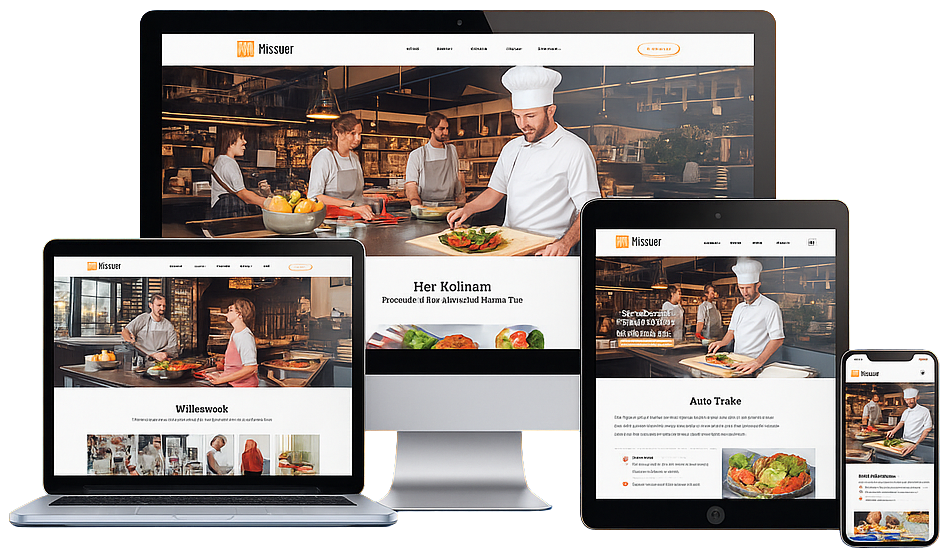 Restaurant Web Design Transparent