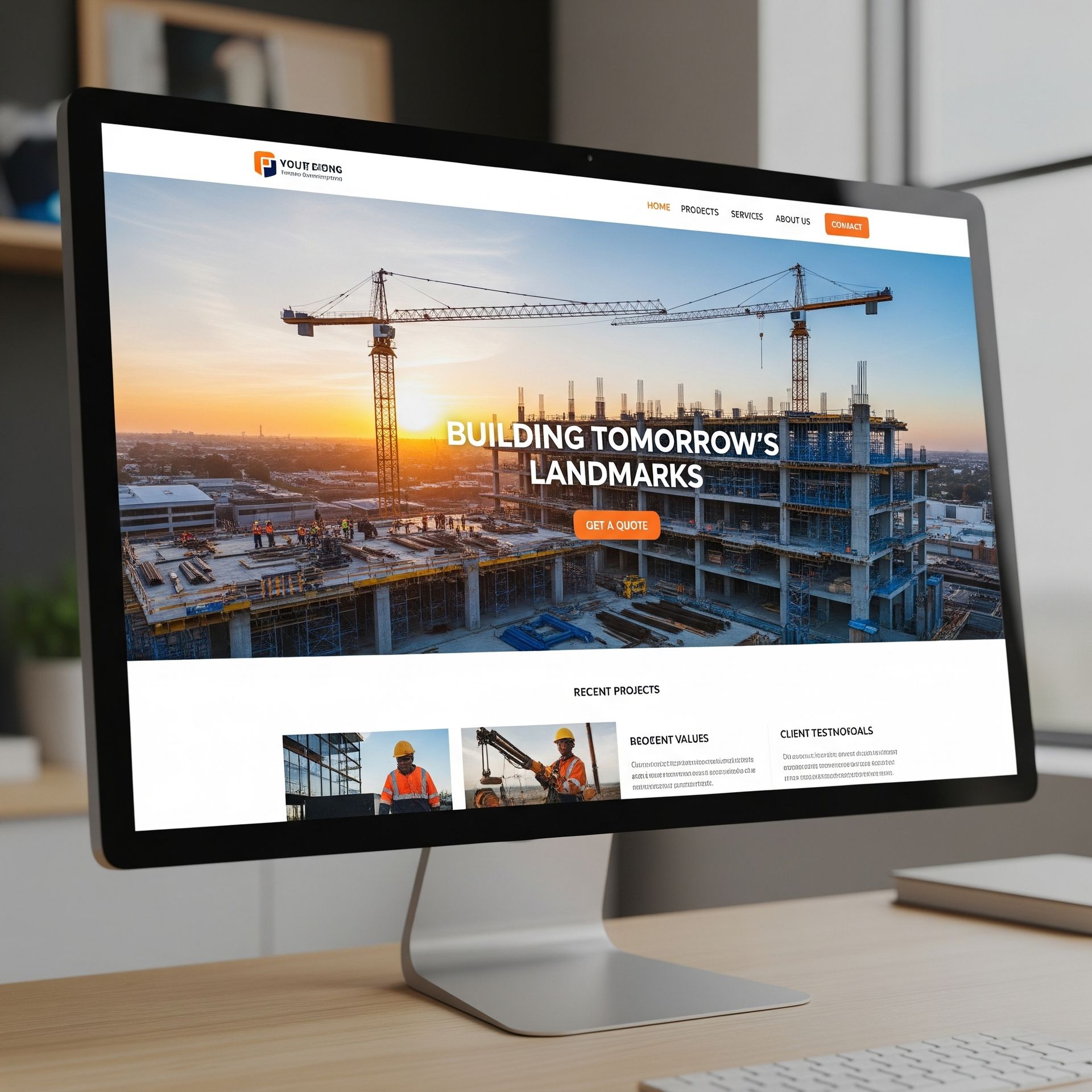 Construction web design