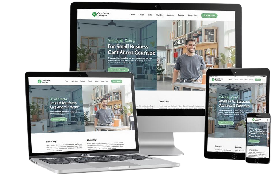 Website design for small business transparent